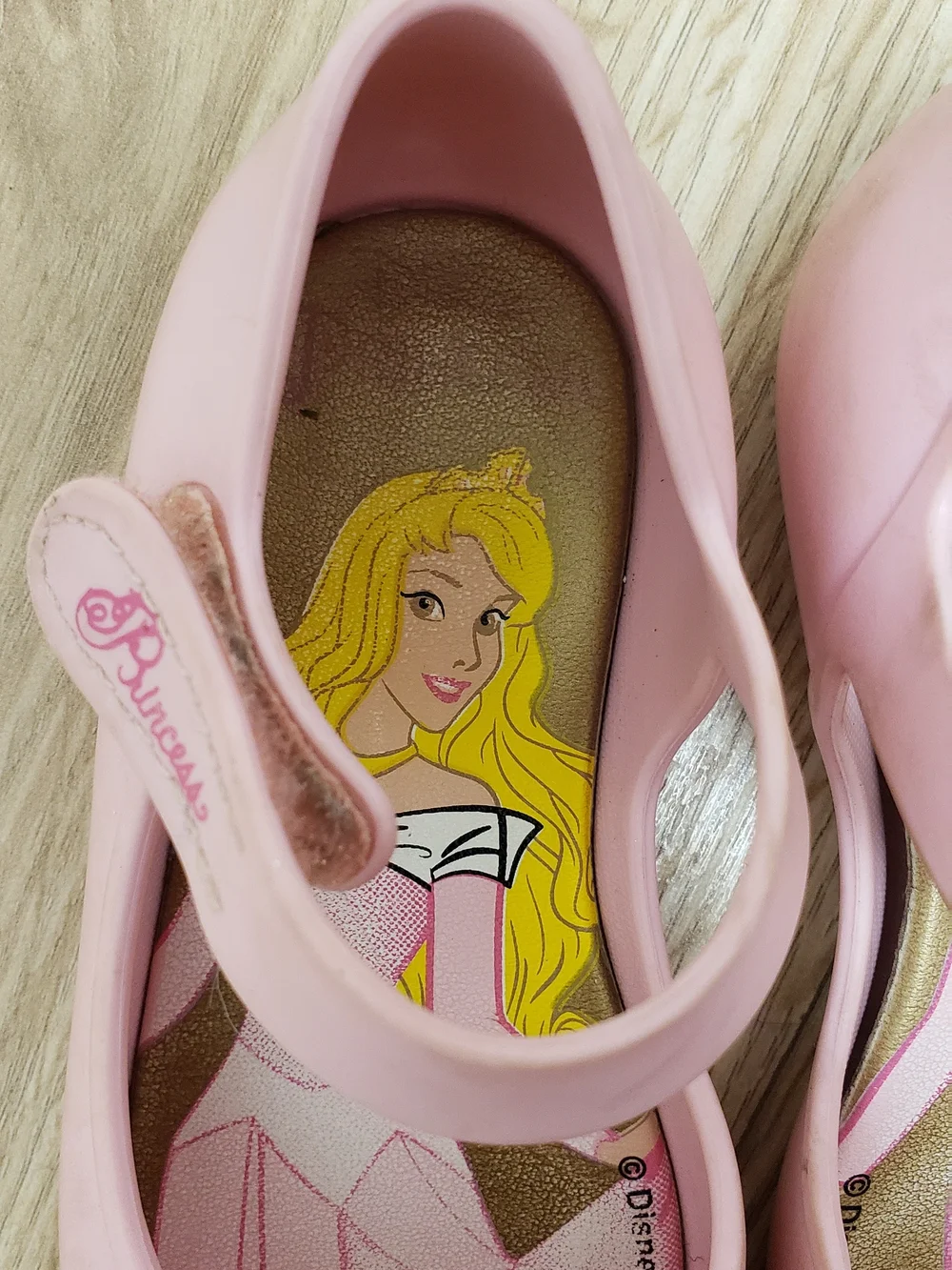Disney Girls Pink Princess Bow Mary Jane Shoes Like Mini Melissa